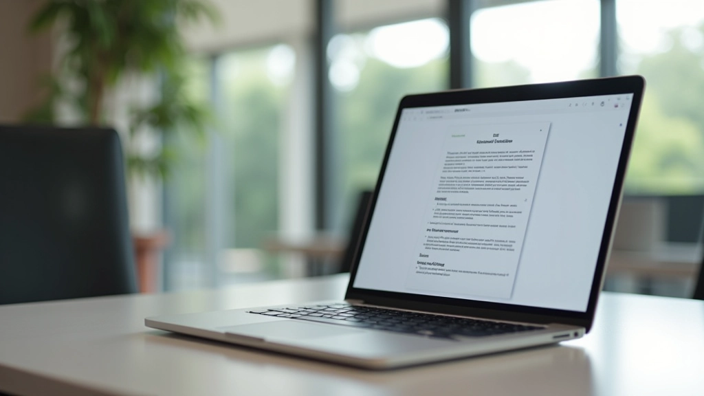 Laptop screen showing career profile with industry comparison notes and reframing examples